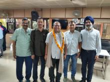 श्री बाबूलाल मीना, उपनिदेशक (भाषा) एवं श्री द्वारका दास अवर श्रेणी लिपिक का सेवानिवृत्ति कार्यक्रम